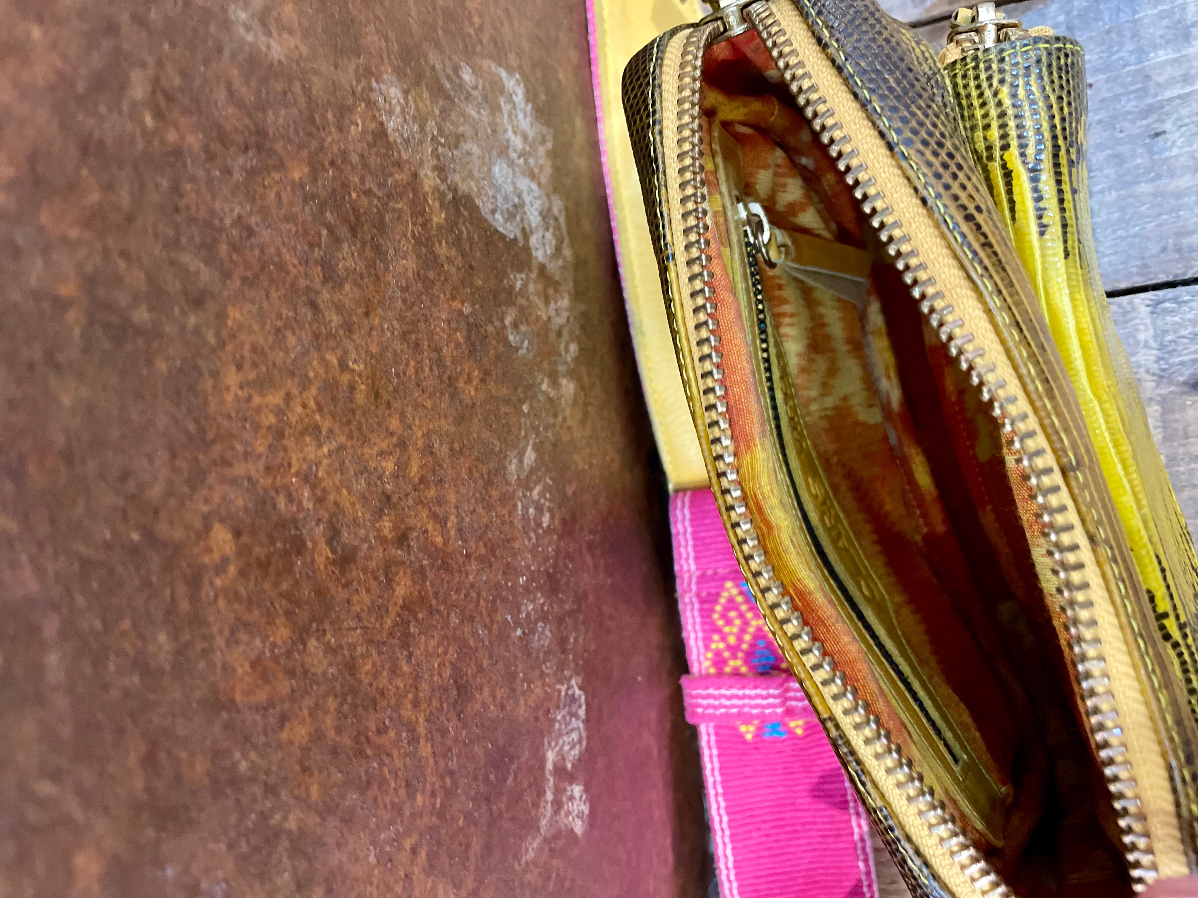 Yellow crossbody bag - CLARIS VIROT