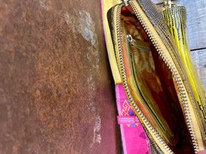 Yellow crossbody bag - CLARIS VIROT
