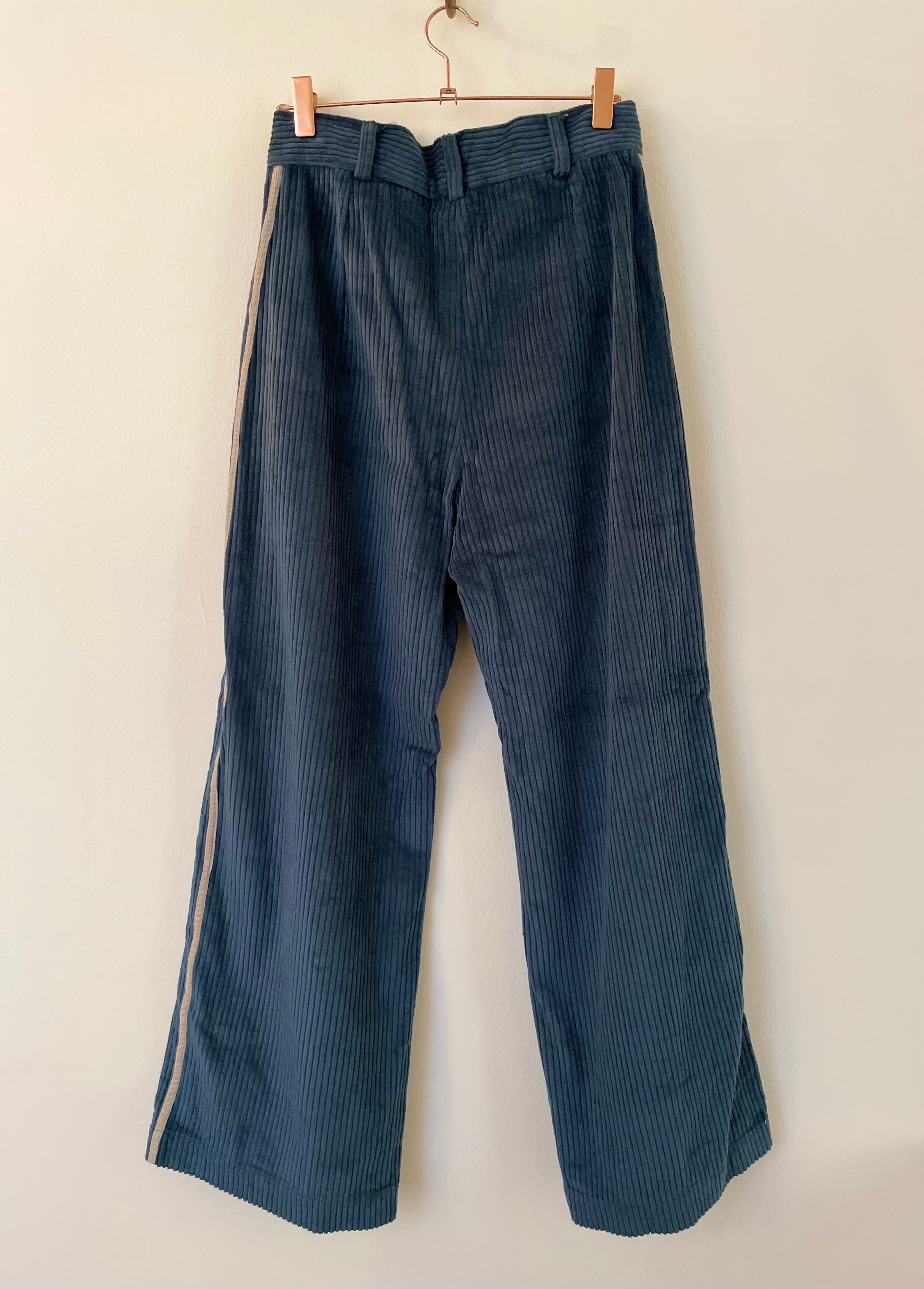 Blue corduroy trousers - MARIA DE LA ORDEN - L