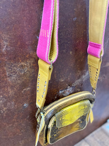 Yellow crossbody bag - CLARIS VIROT