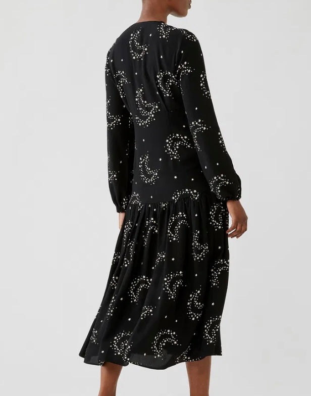 Black stars dress - GHOST LDN - S