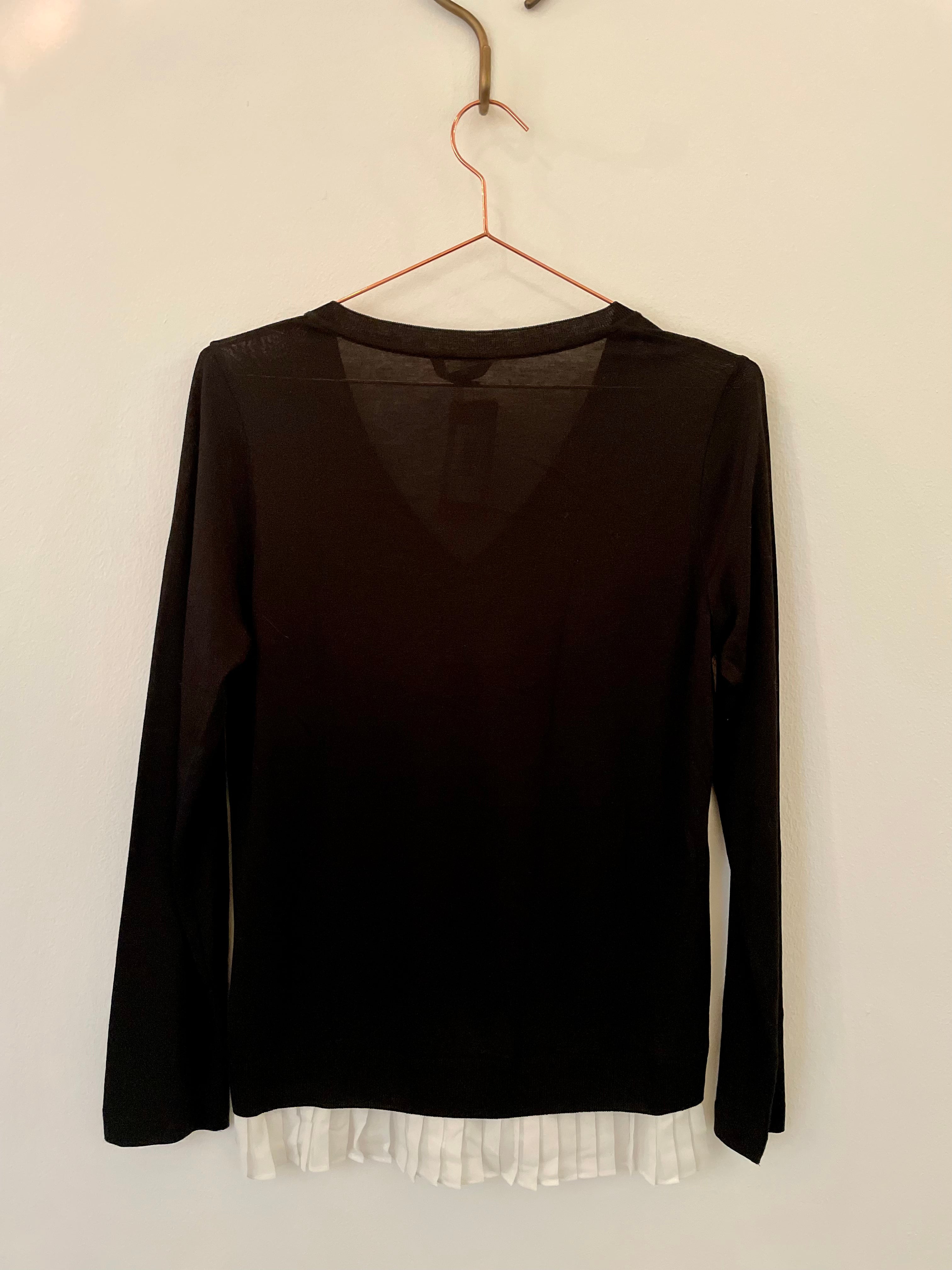 Black & white knit jumper - MASSIMO DUTTI - XS