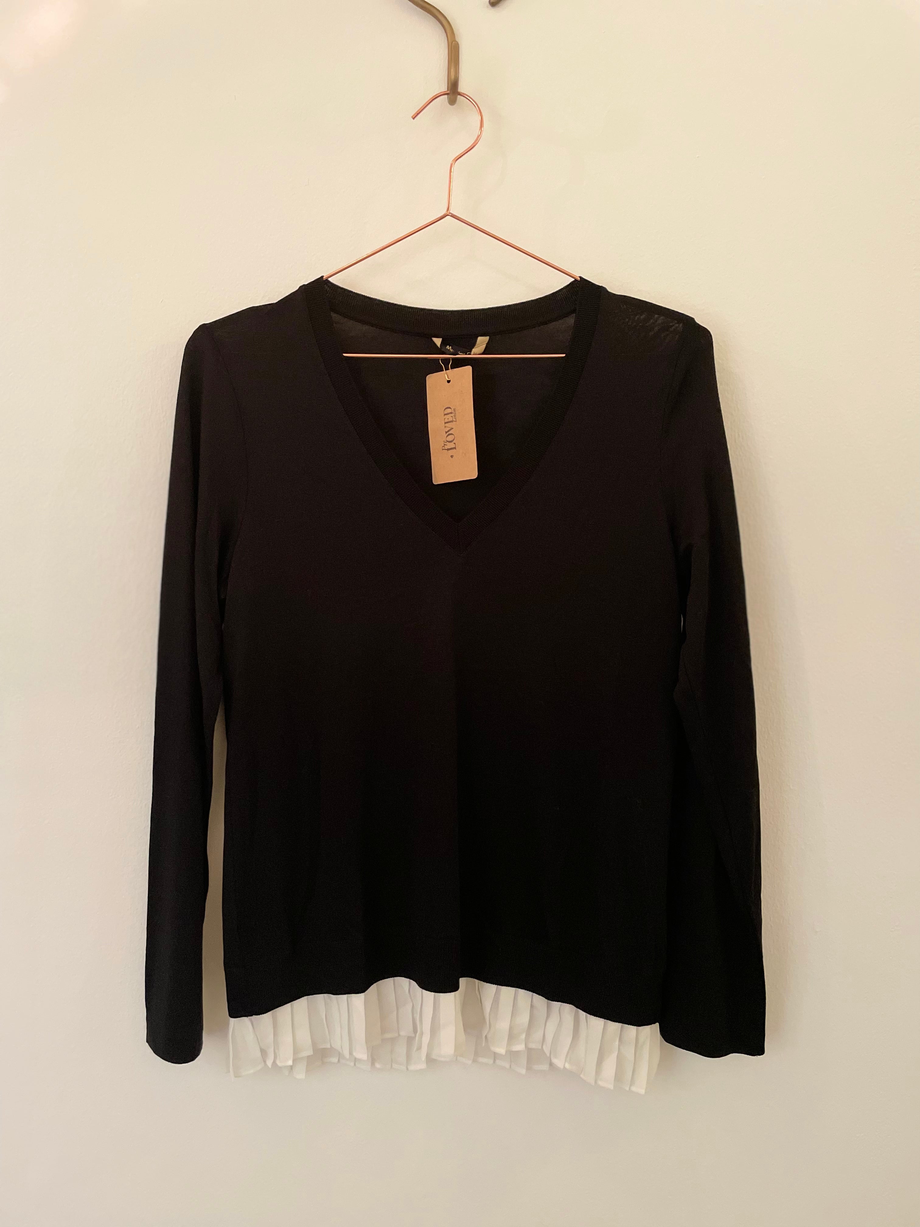 Black & white knit jumper - MASSIMO DUTTI - XS