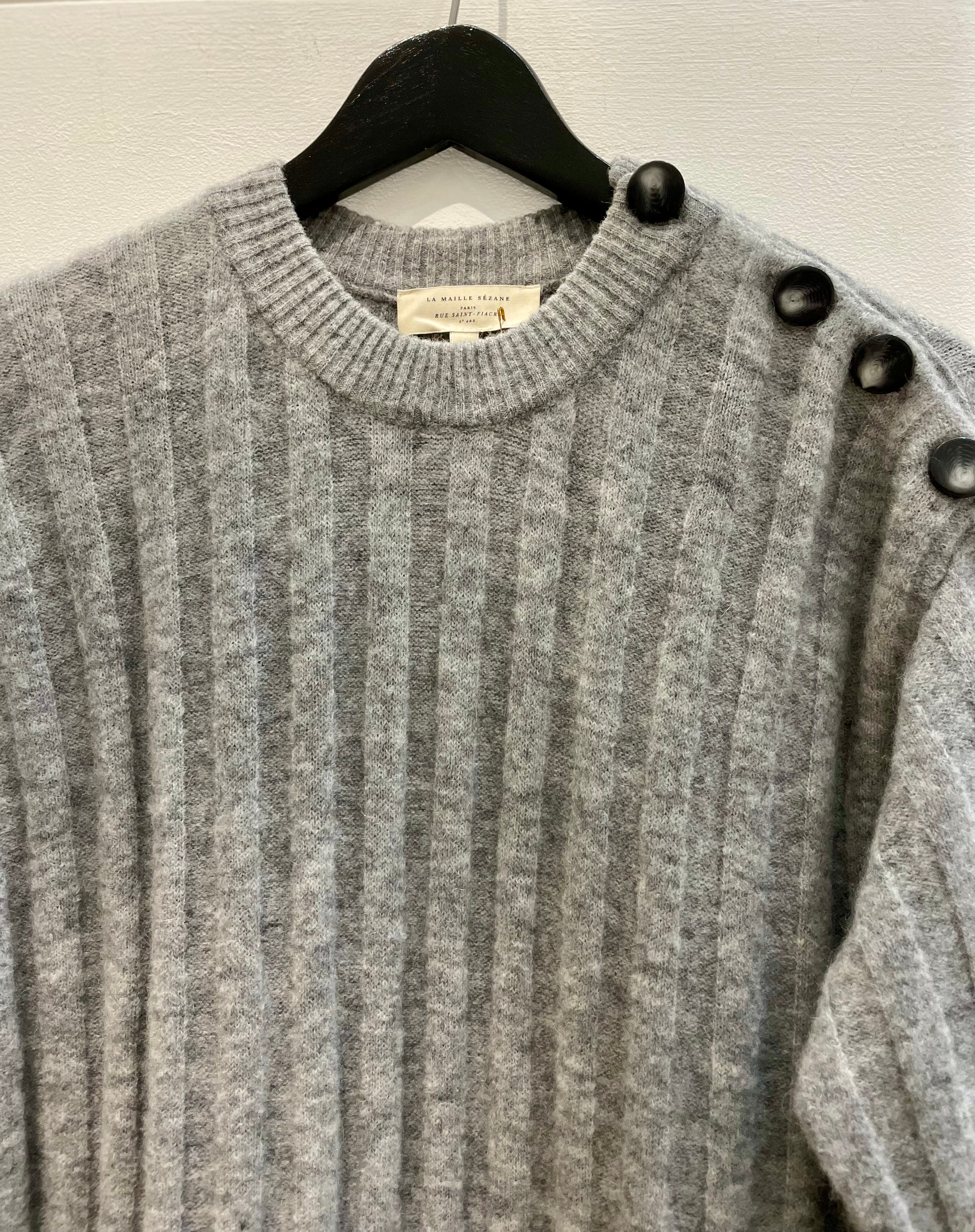 Grey knit long dress - SEZANE - S