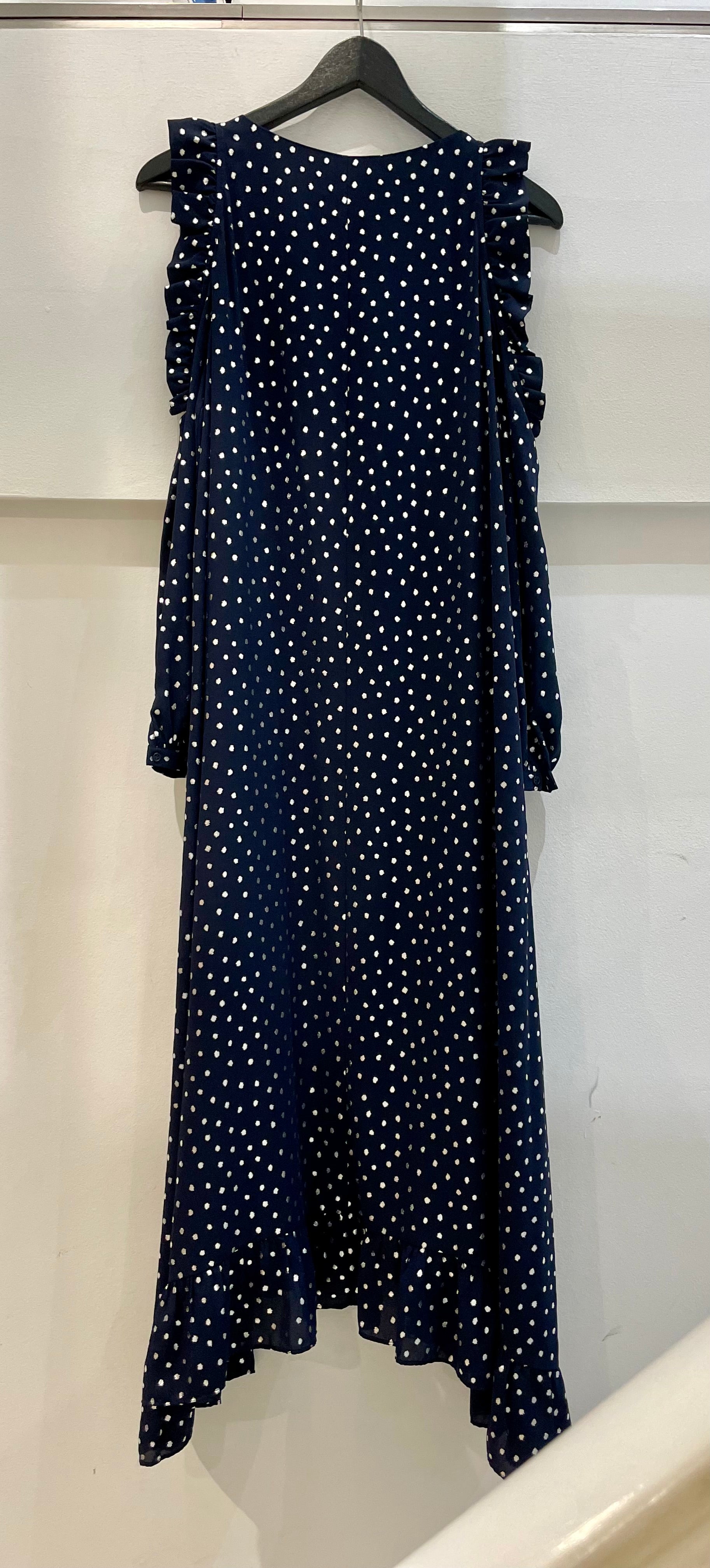 Navy silver dots dress - ESSENTIEL ANTWERP - S