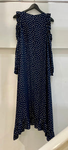 Navy silver dots dress - ESSENTIEL ANTWERP - S