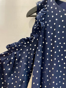 Navy silver dots dress - ESSENTIEL ANTWERP - S