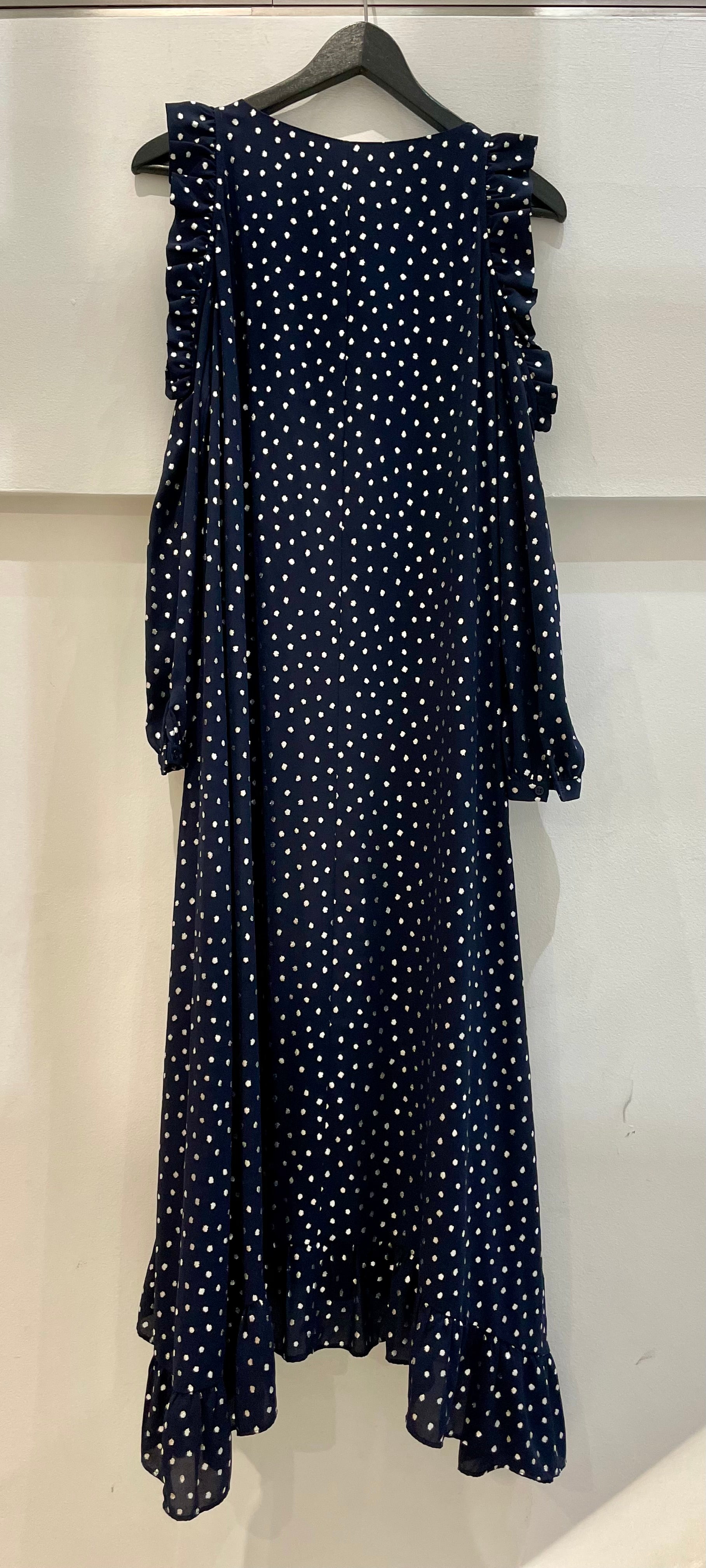 Navy silver dots dress - ESSENTIEL ANTWERP - S