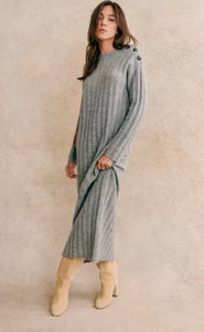 Grey knit long dress - SEZANE - S