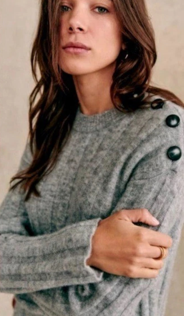 Grey knit long dress - SEZANE - S