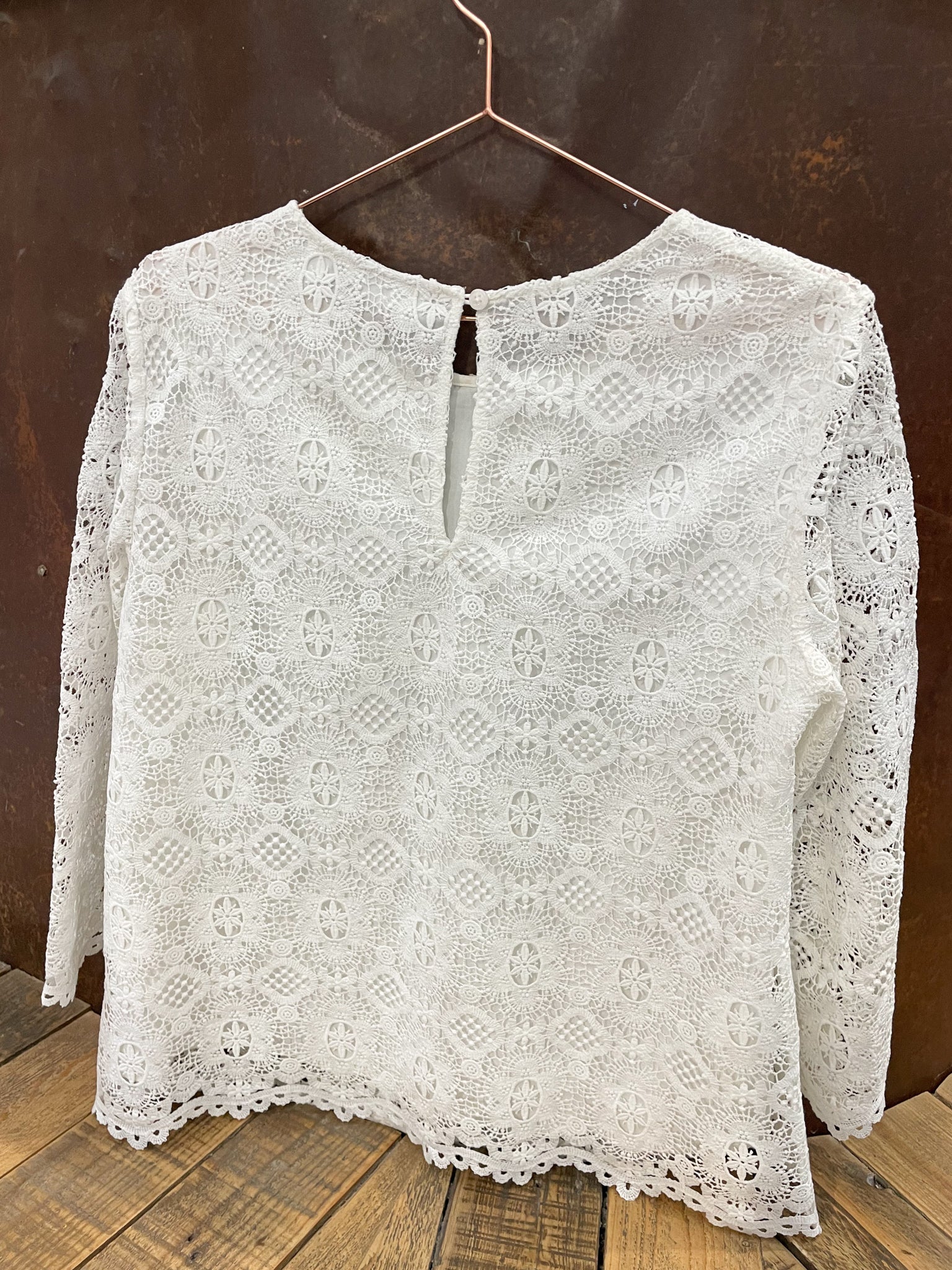 White lace top - WHITE LABEL - UK12