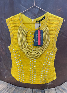 Yellow top - BALMAIN x H&M - 36EU/UK8