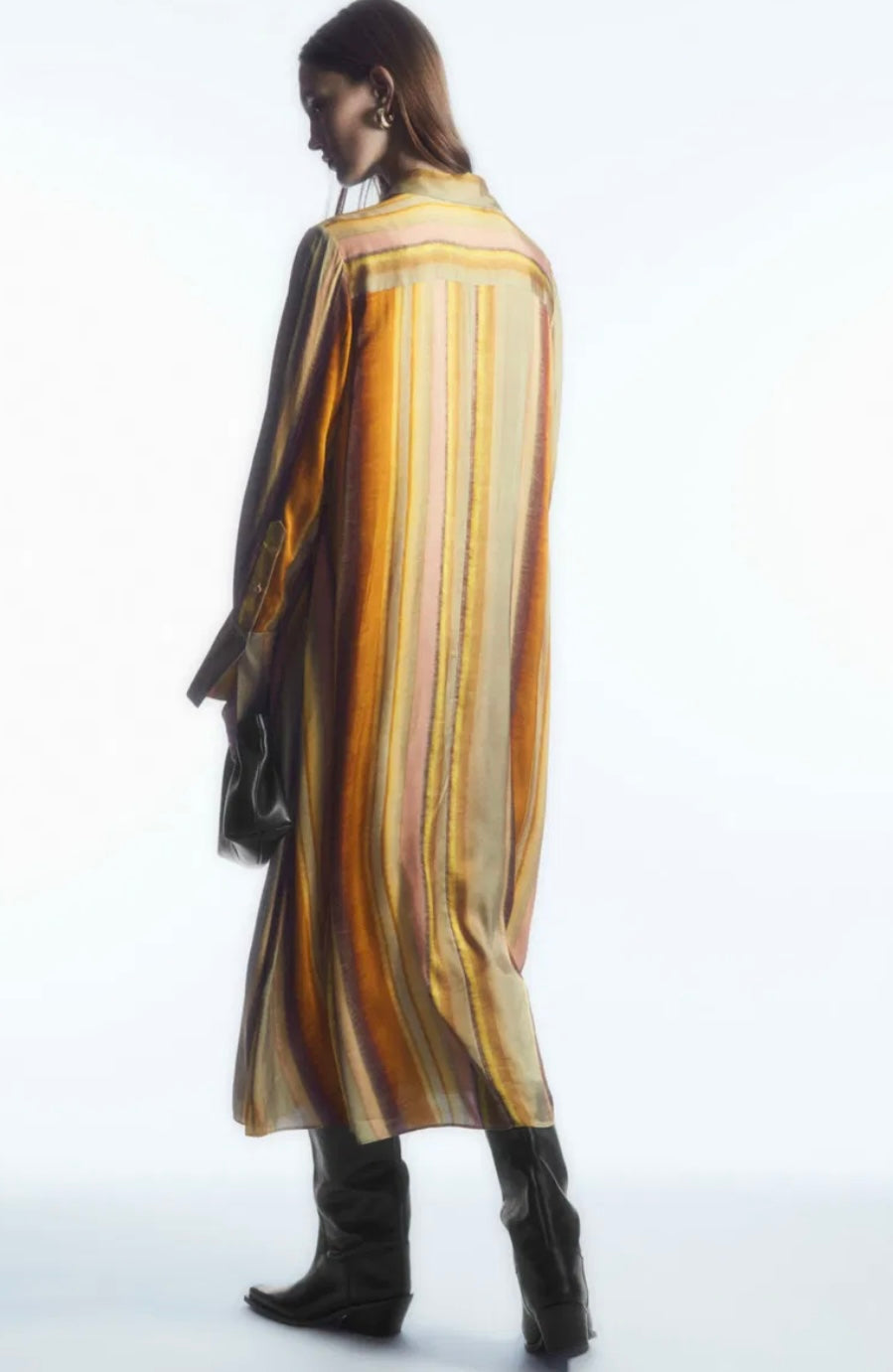 Print satin dress - COS - S