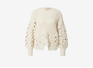 Ivory crochet jumper - ROUGE VILA - M/L