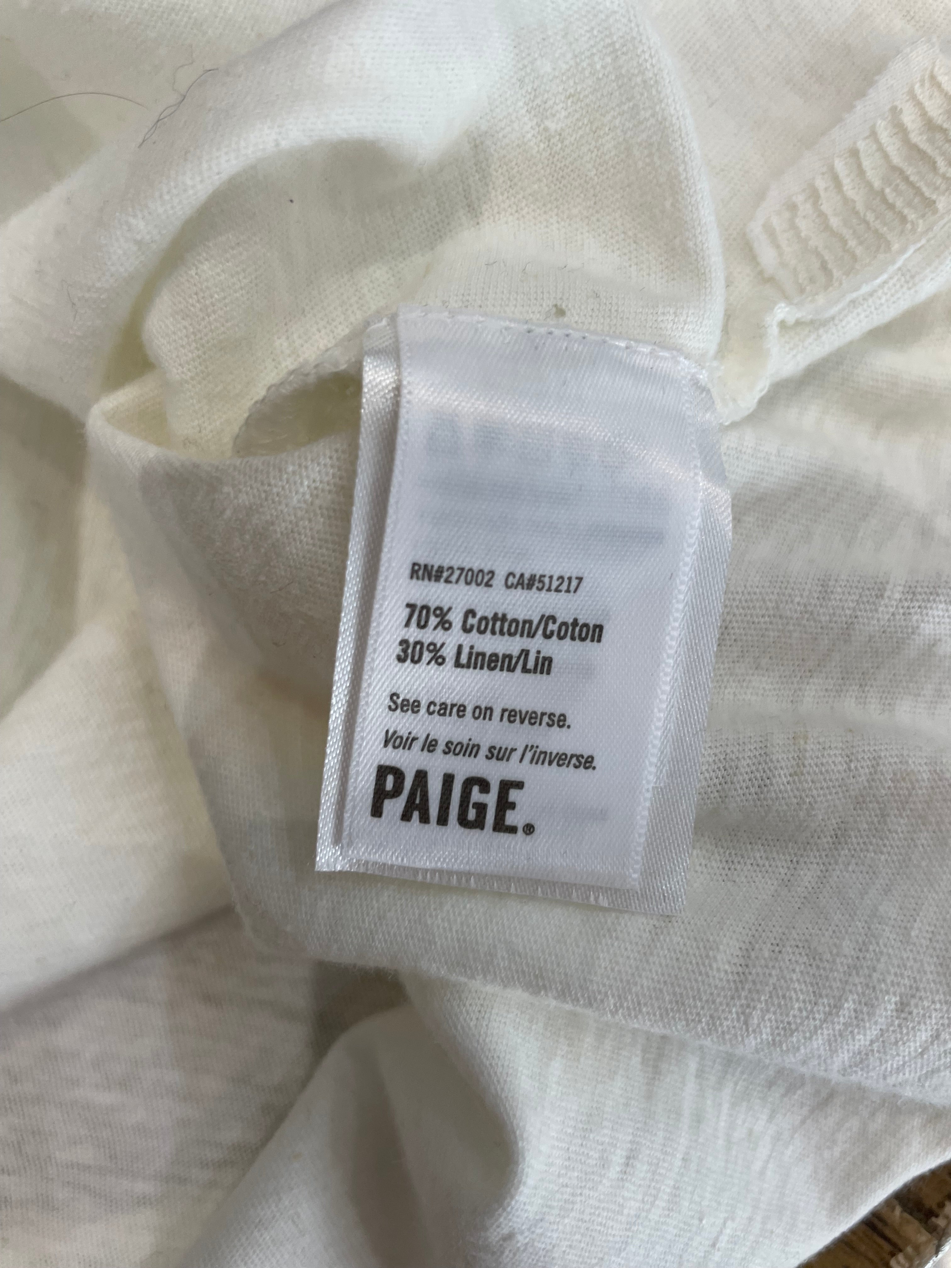 Ivory T-shirt - PAIGE - M