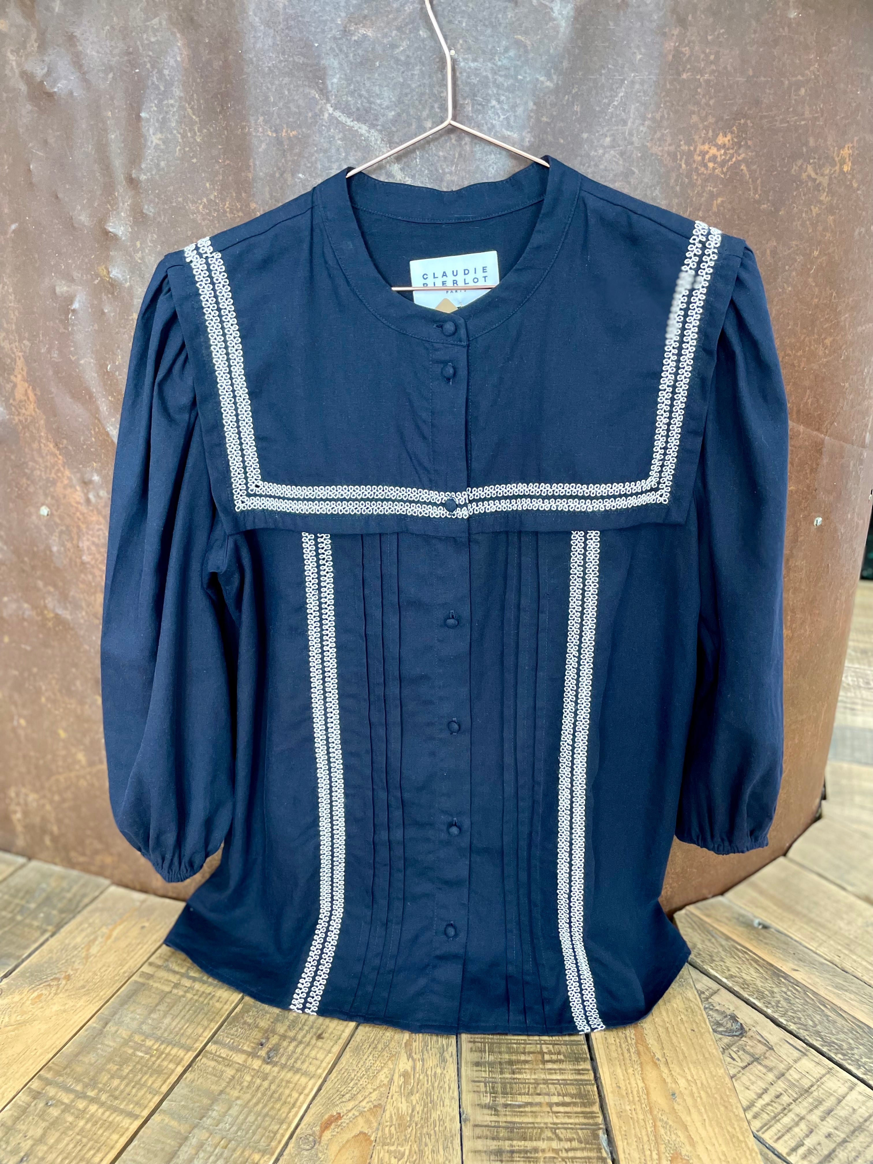 Navy sailor shirt - CLAUDIE PIERLOT - S