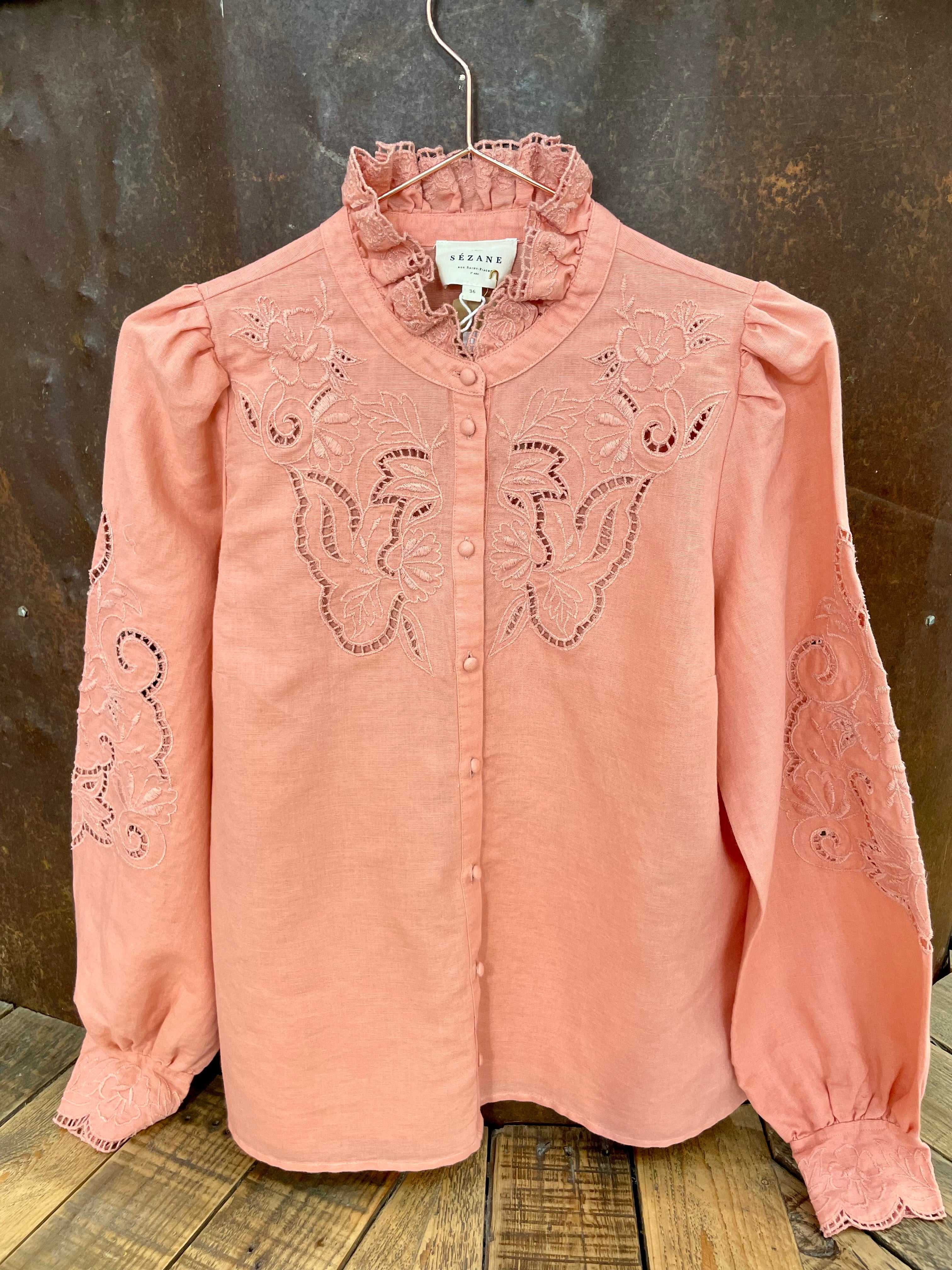 Peach shirt - SEZANE - 36EU/UK8