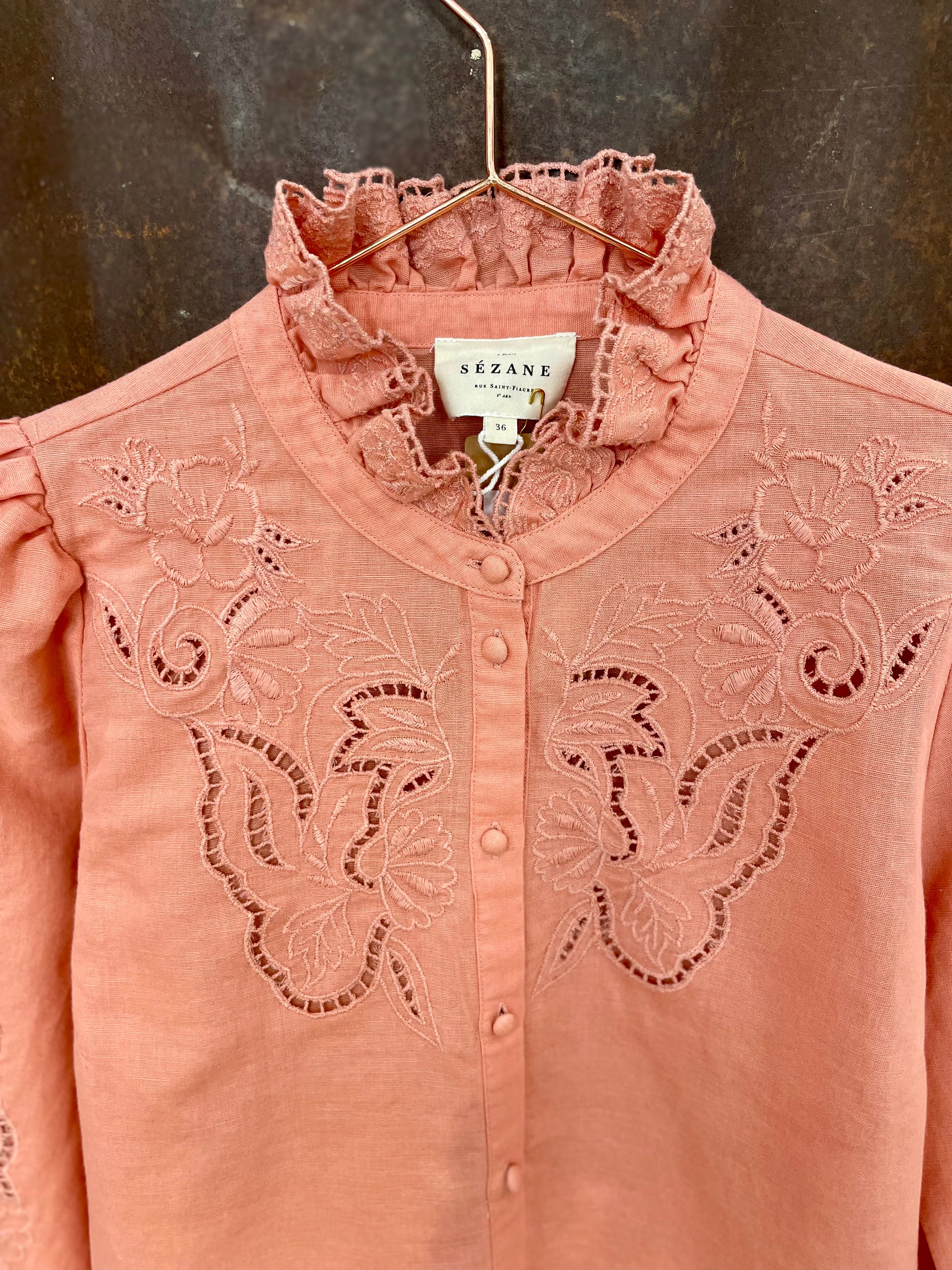 Peach shirt - SEZANE - 36EU/UK8