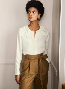 Ivory collar shirt -  BODEN - UK 12