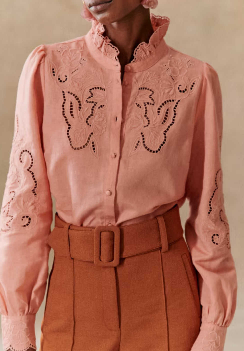 Peach shirt - SEZANE - 36EU/UK8