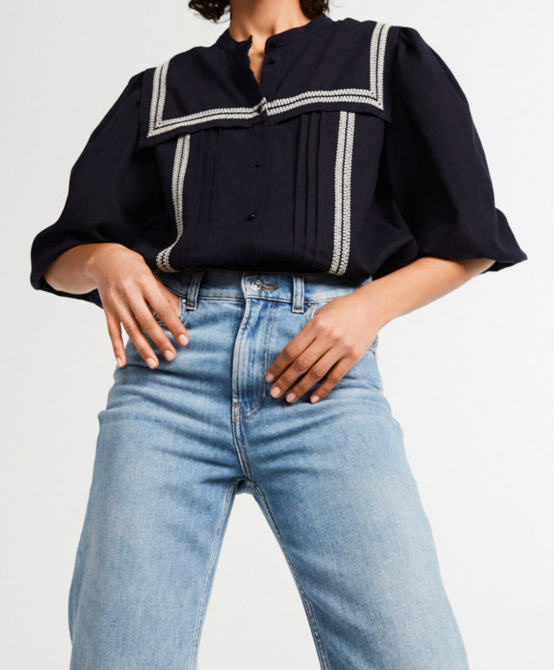 Navy sailor shirt - CLAUDIE PIERLOT - S