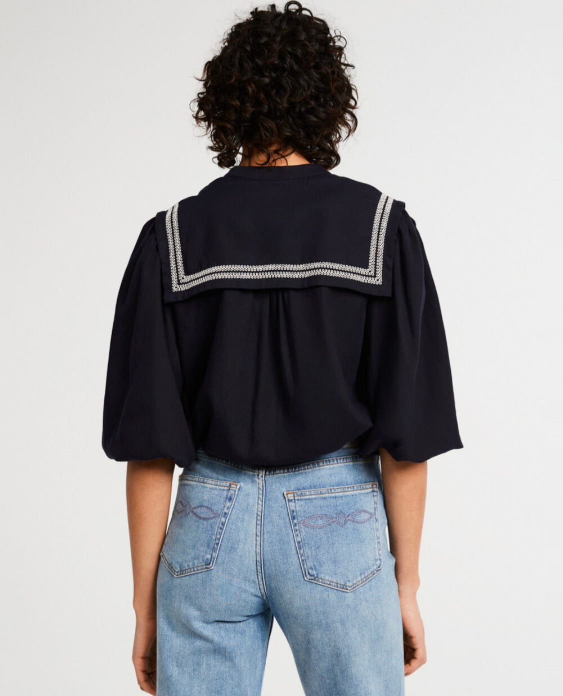 Navy sailor shirt - CLAUDIE PIERLOT - S