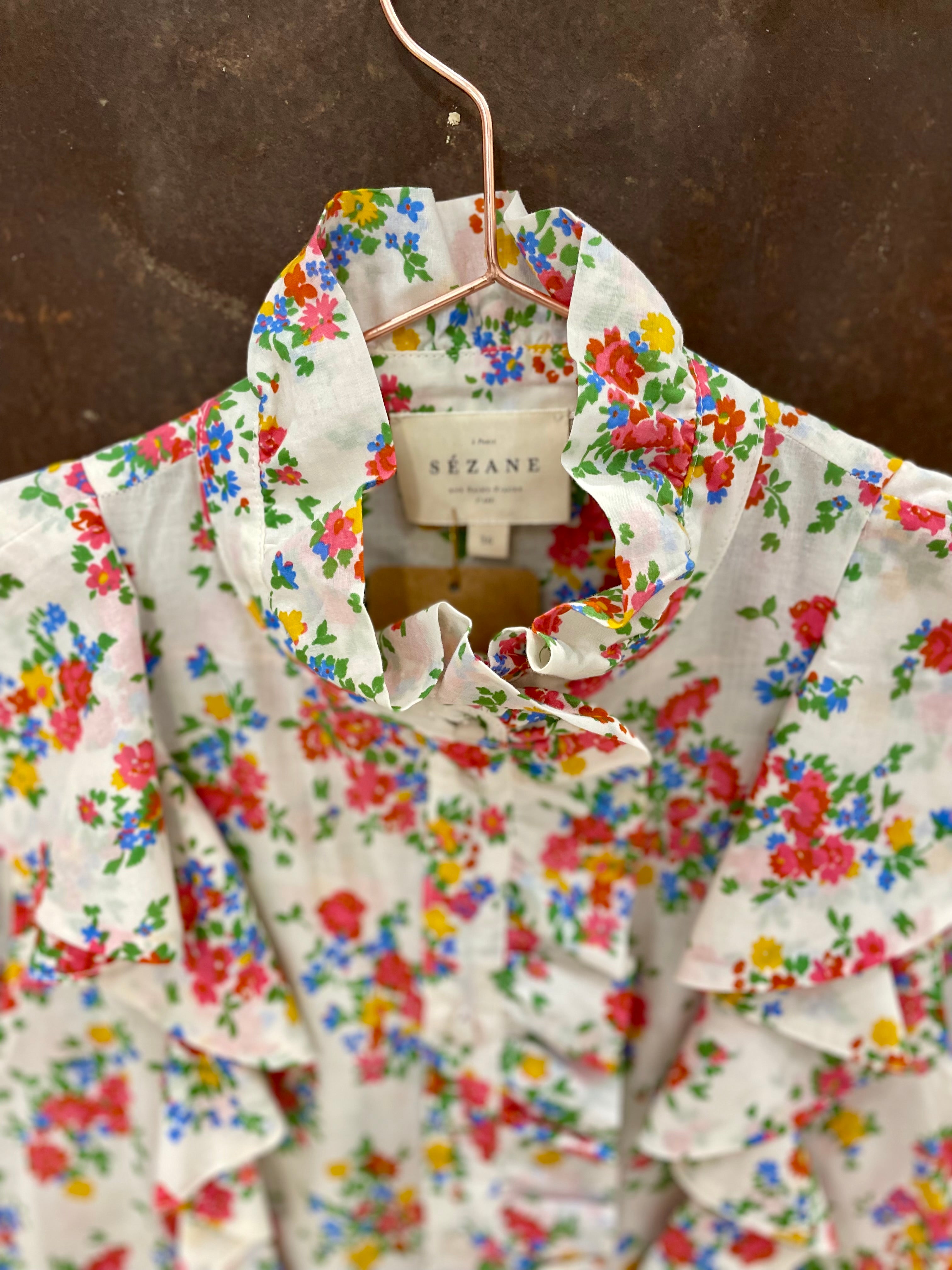 White print top - SEZANE - 36EU/UK8