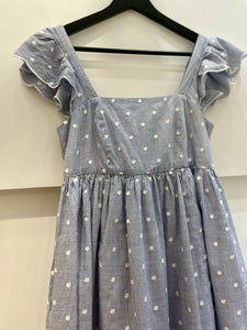 Stipes & embroidery dress - ANN MASHBURN - S