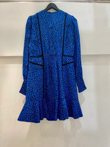 Blue print mini dress - ME + EM - UK8