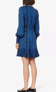 Blue print mini dress - ME + EM - UK8