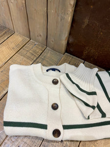 Green stripes cardigan - VERONICA BEARD - XS