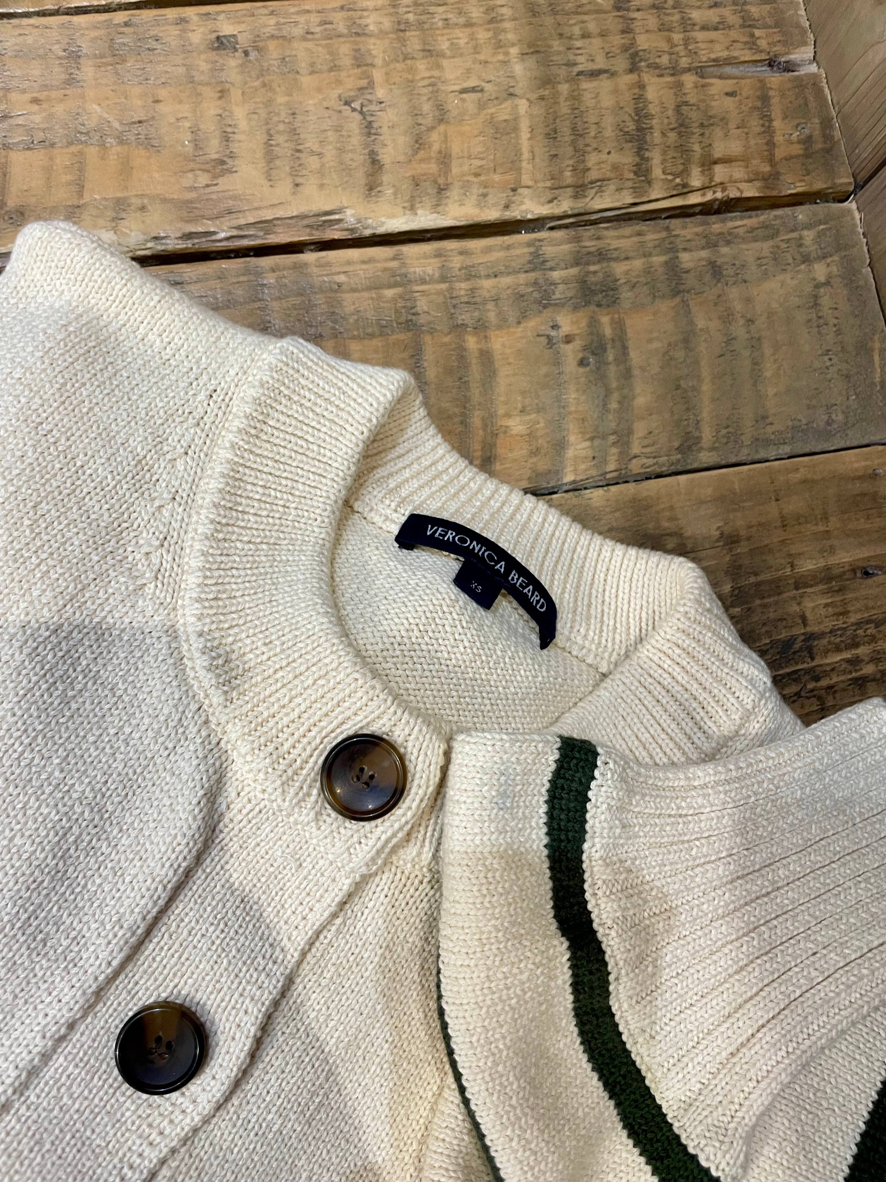 Green stripes cardigan - VERONICA BEARD - XS