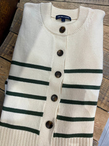Green stripes cardigan - VERONICA BEARD - XS