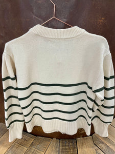Green stripes cardigan - VERONICA BEARD - XS
