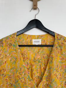 Yellow print blouse - SEZANE - S
