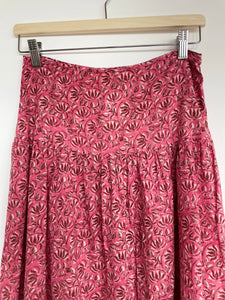 Pink print skirt - BY IRIS - S