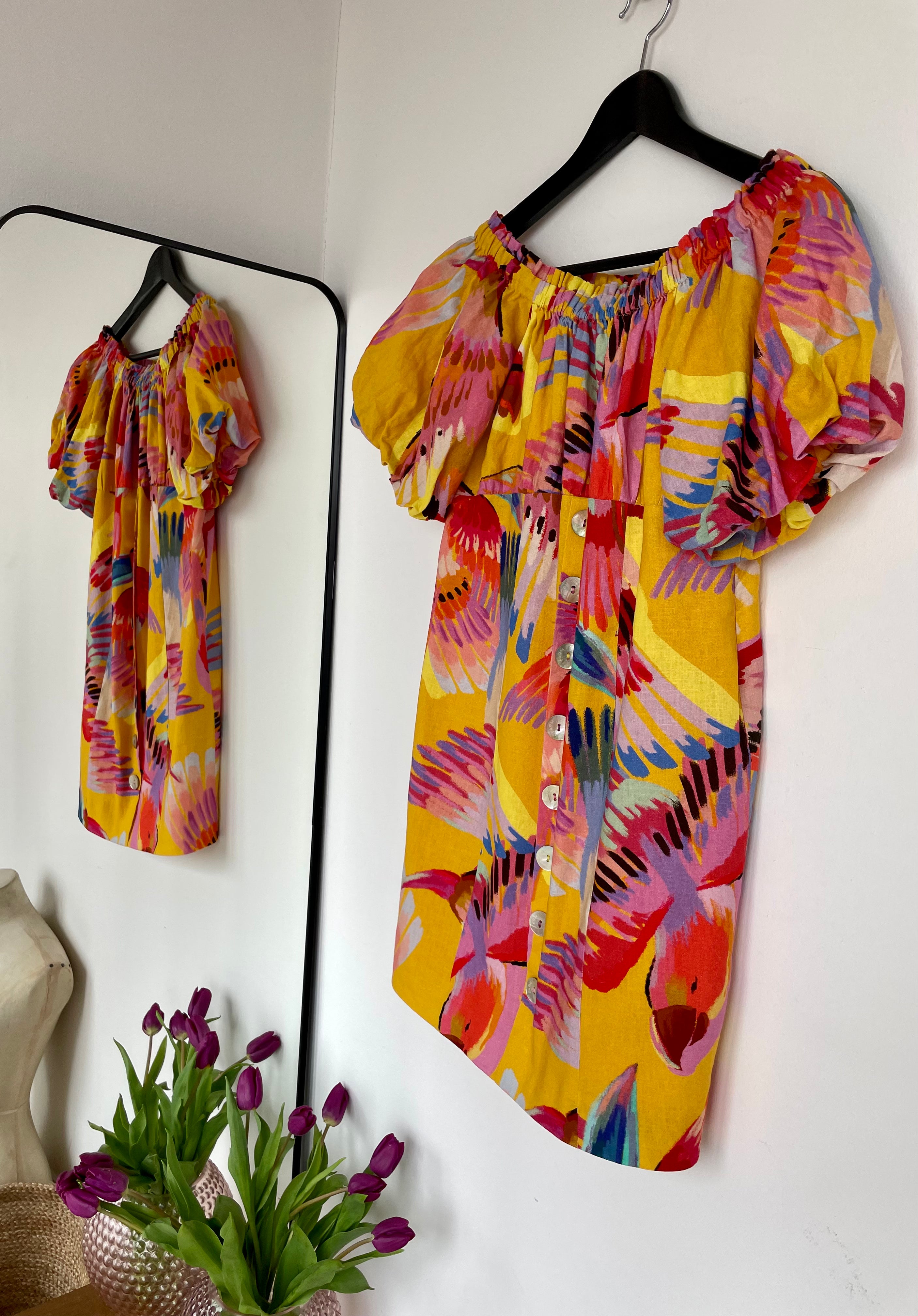 Colorful print mini dress - FARMRION - S