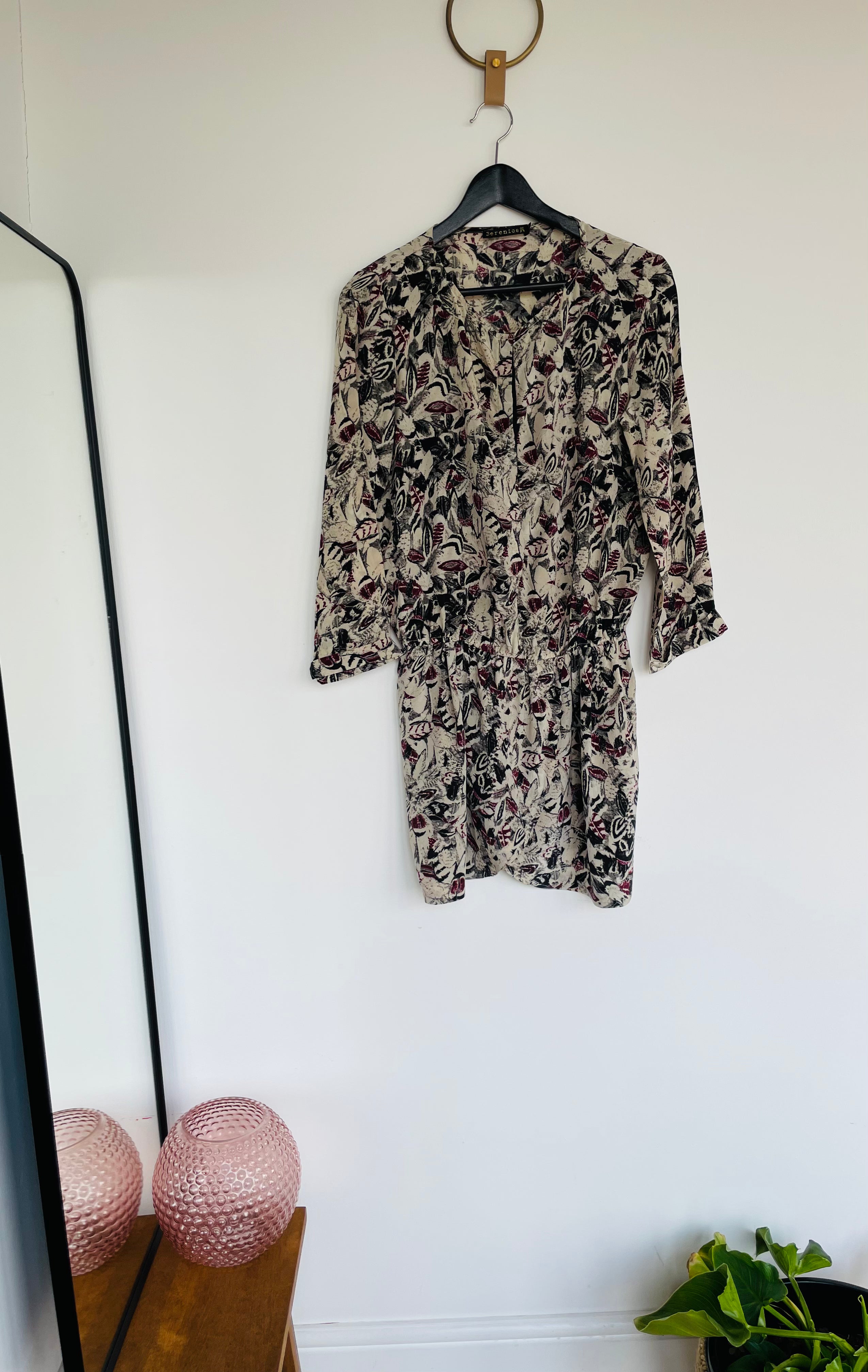 Print silk mini dress - BERENICE - 38