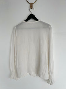 Ivory lace shirt - PEACE AND LOVE - S/M