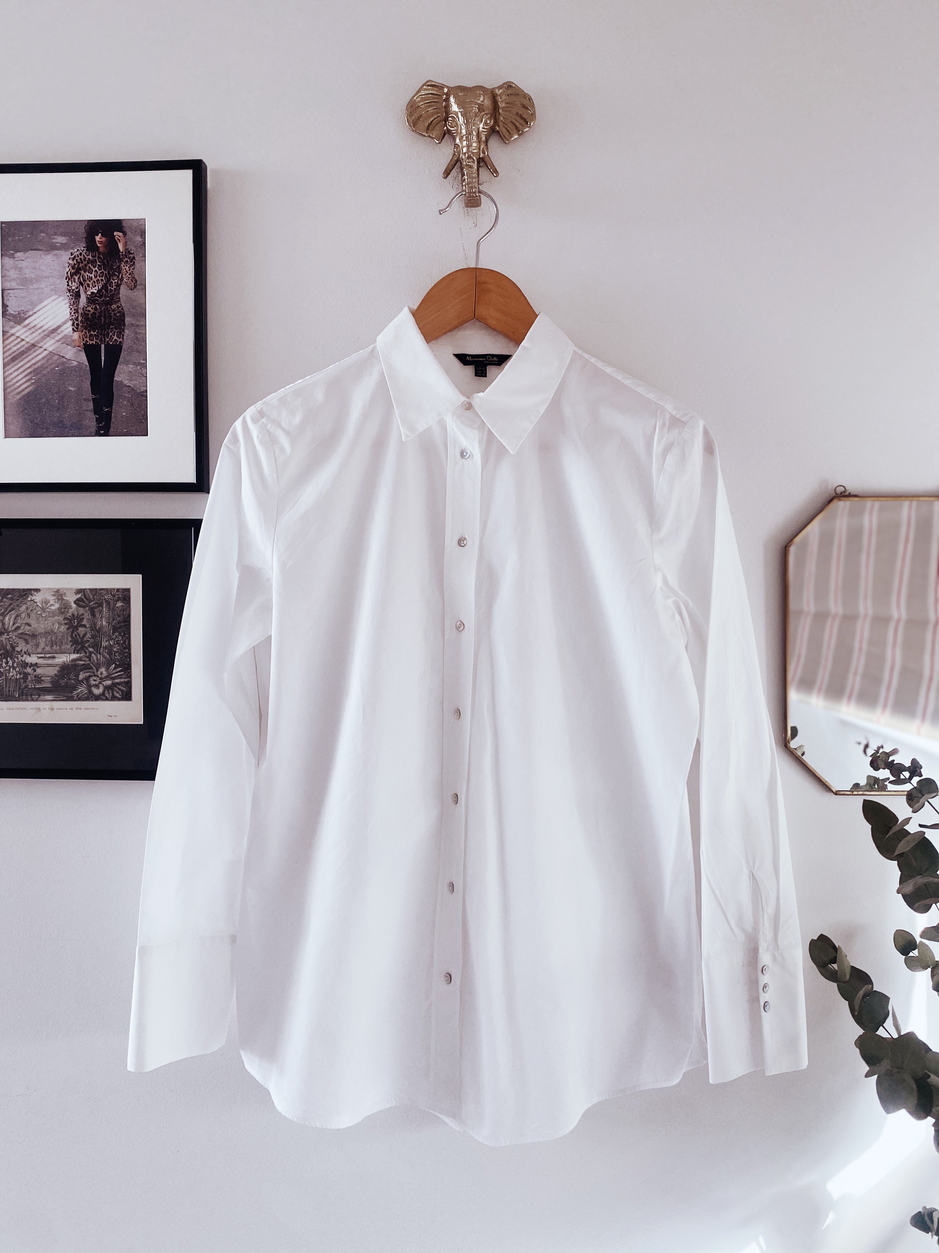 White classic shirt - MASSIMO DUTTI - M