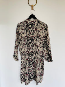 Print silk mini dress - BERENICE - 38